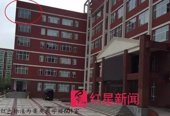 案發(fā)教學(xué)樓。  李潔供圖