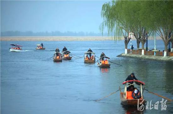4月5日，雄安新區(qū)安新縣白洋淀景區(qū)